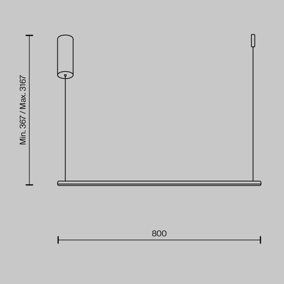 Подвесной светильник Maytoni MOD246PL-L16BK, изображение 10