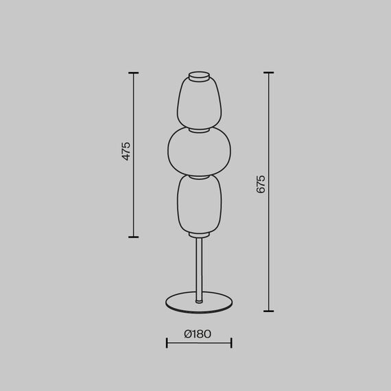 Настольный светильник Maytoni MOD267TL-L28G3K, изображение 2