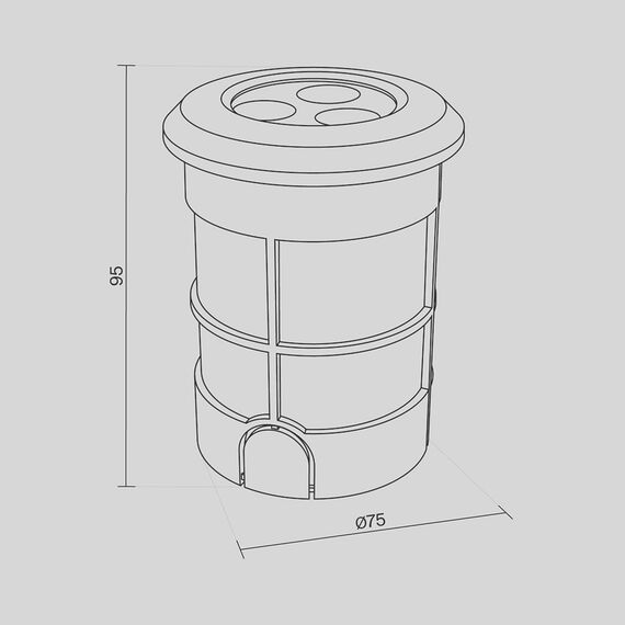 Встраиваемый светильник Outdoor O044DL-L3S3K, изображение 6