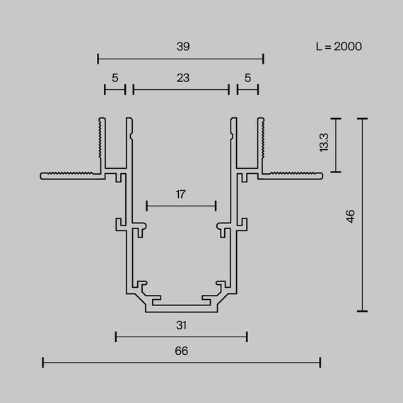 Шинопровод встраиваемый Technical TRX034LS-222B, изображение 8