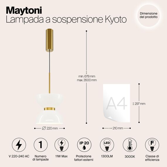 Подвесной светильник Maytoni MOD178PL-L11G3K, изображение 9