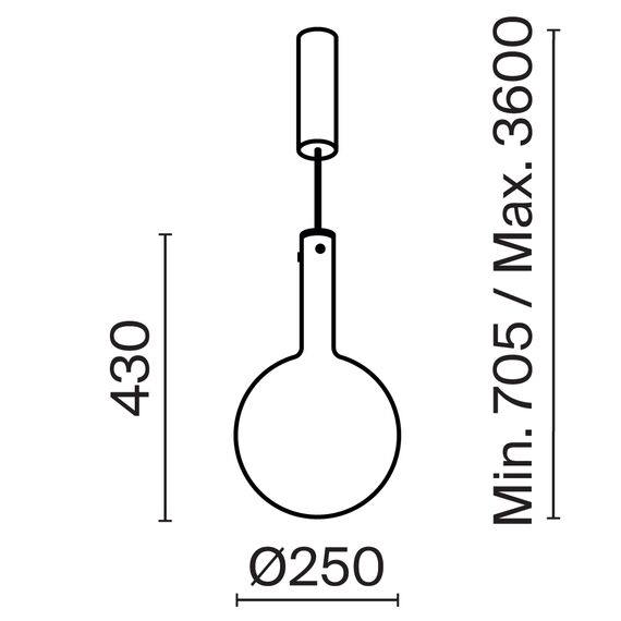 Подвесной светильник Maytoni MOD182PL-L6B3K, изображение 3