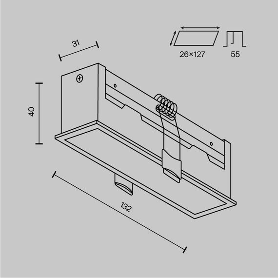 Встраиваемый светильник Technical DL066-12W3-6K-B, изображение 8