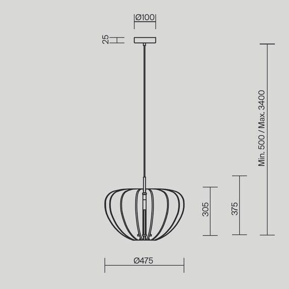 Подвесной светильник Maytoni MOD398PL-01BR, изображение 9