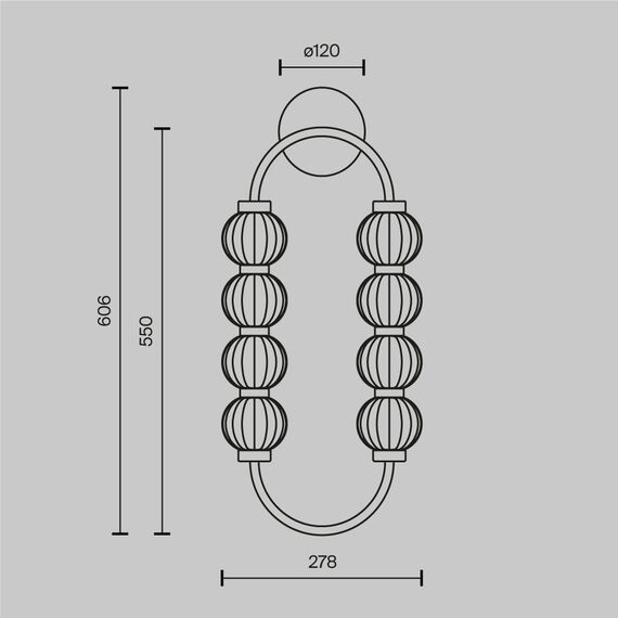 Настенный светильник (бра) Maytoni MOD555WL-L11G3K, изображение 6