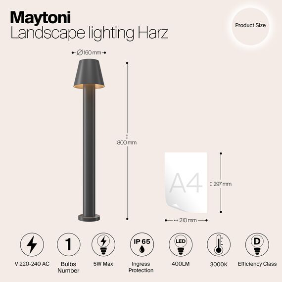 Ландшафтный светильник Outdoor O421FL-L5GF, изображение 9