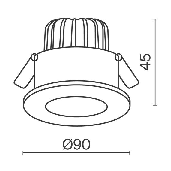 Встраиваемый светильник Technical DL038-2-L7B4K, изображение 2