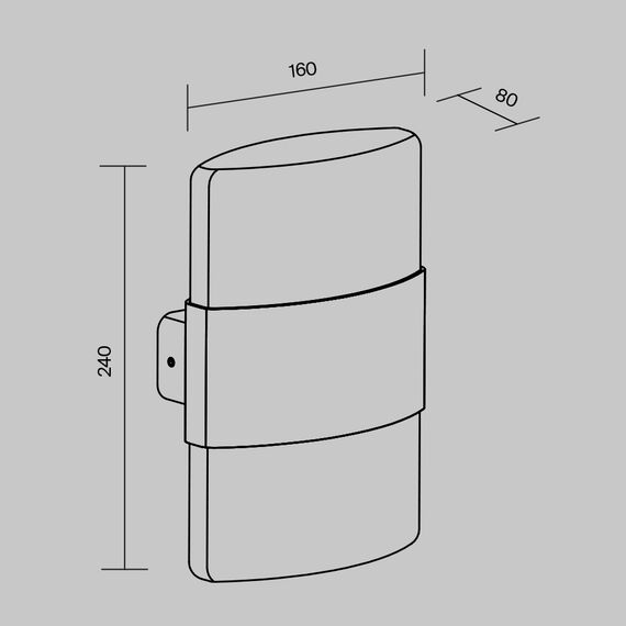 Настенный светильник (бра) Outdoor O442WL-L12GF3K, изображение 17