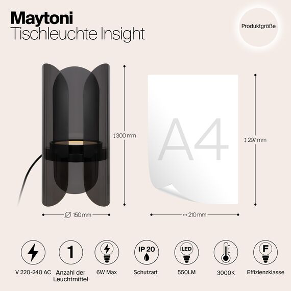Настольный светильник Maytoni MOD416TL-L6BR3K, изображение 5