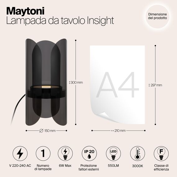 Настольный светильник Maytoni MOD416TL-L6BR3K, изображение 3