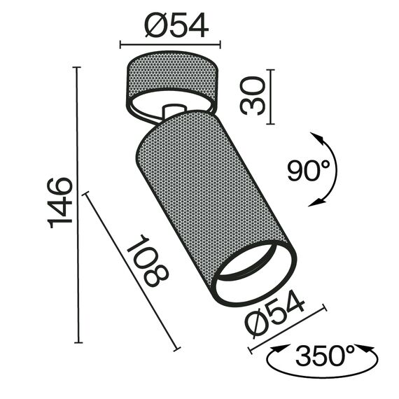 Потолочный светильник Technical C082CL-01-GU10-W, изображение 2