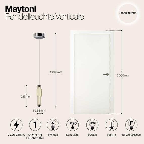 Подвесной светильник Maytoni MOD308PL-L9CG3K, изображение 5