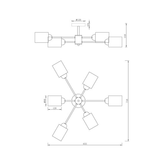 Люстра Freya FR5150PL-06W, изображение 10