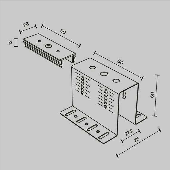 Комплектующие для накладной трековой системы Technical TRA034HCB, изображение 6