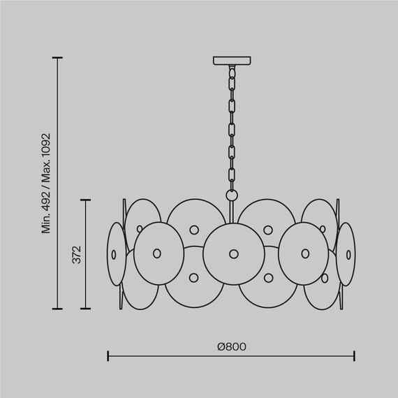 Подвесной светильник Maytoni MOD007PL-10G, изображение 9