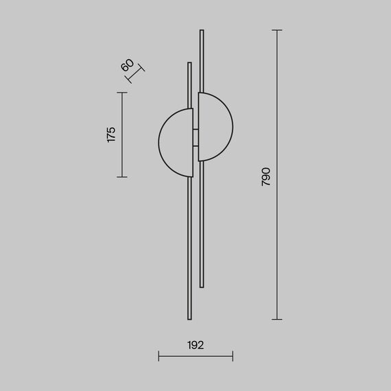 Настенный светильник (бра) Maytoni MOD179WL-L22BS4K1, изображение 3
