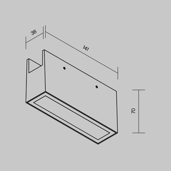 Уличный трековый светильник Outdoor O-TR01-2-S-10WB3K, изображение 11
