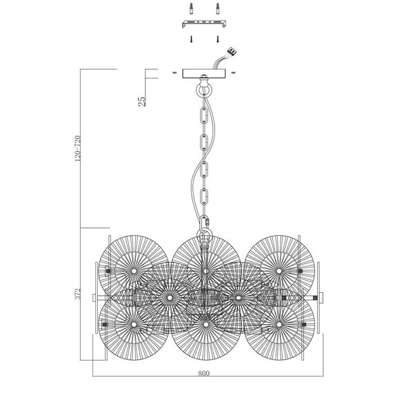 Подвесной светильник Maytoni MOD007PL-10G, изображение 16