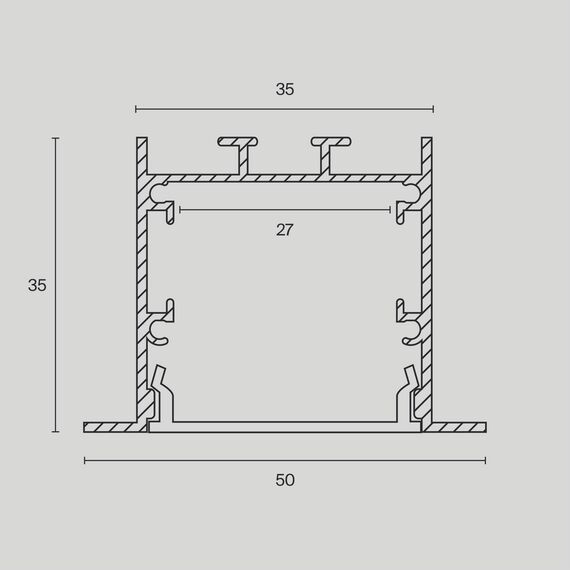Комплектующие к светодиодной ленте Led Strip ALM-5035-S-2M, изображение 2
