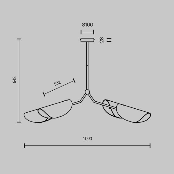 Подвесной светильник Maytoni MOD225PL-04B, изображение 12