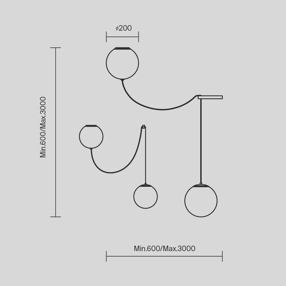 Подвесной светильник Maytoni MOD427PL-L20B3K1, изображение 6