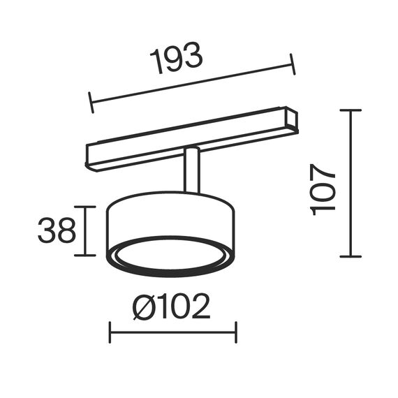 Трековый светильник Technical TR040-2-18W3K-BBS, изображение 2