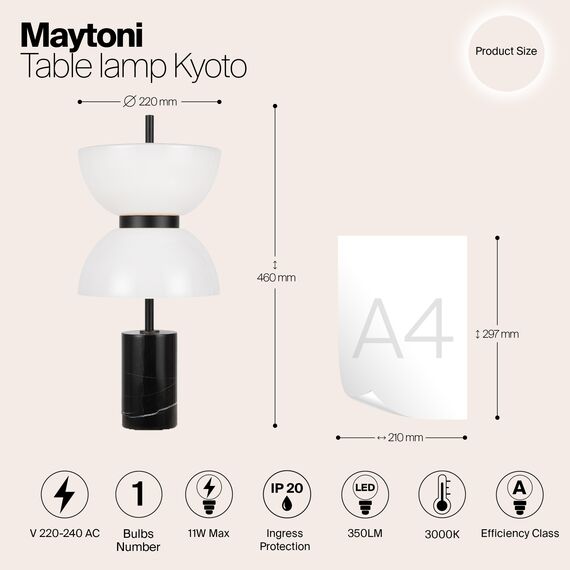 Настольный светильник Maytoni MOD178TL-L11B3K, изображение 14