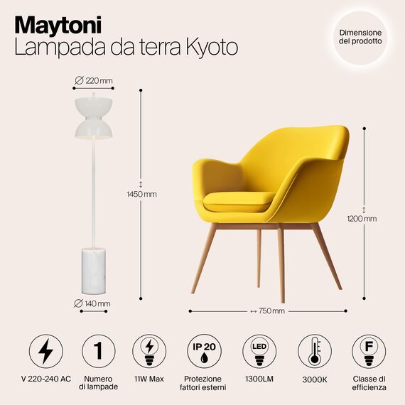 Напольный светильник (торшер) Maytoni MOD178FL-L11W3K, изображение 8