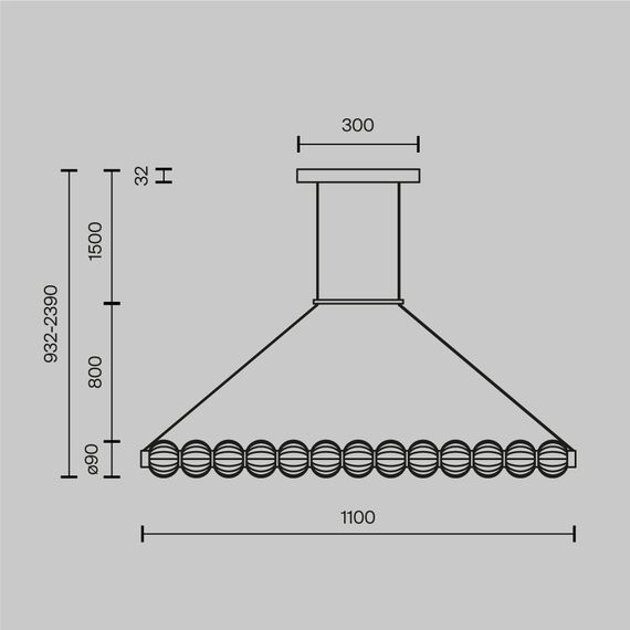 Подвесной светильник Maytoni MOD555PL-L18G3K, изображение 10