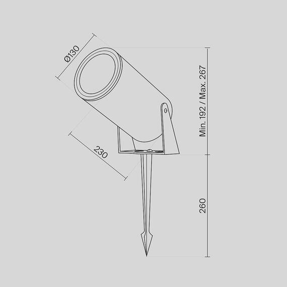 Ландшафтный светильник Outdoor O050FL-L30GF3K, изображение 13