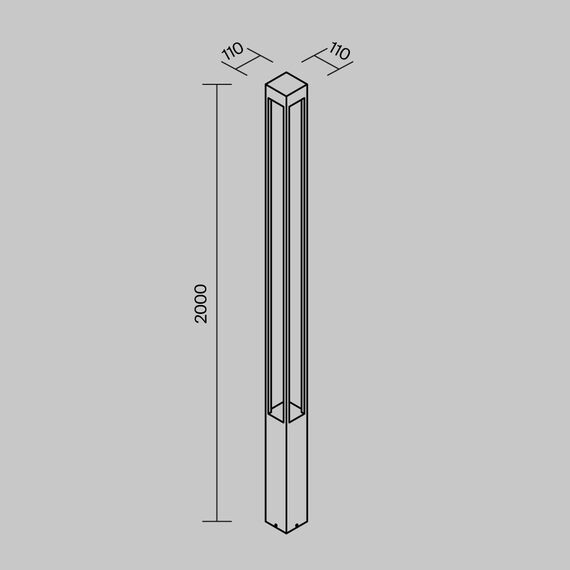Садово-парковый светильник Outdoor O424FL-L25GF, изображение 13