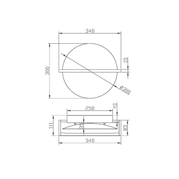 Настенный светильник (бра) Maytoni MOD279WL-L14B3K, изображение 2