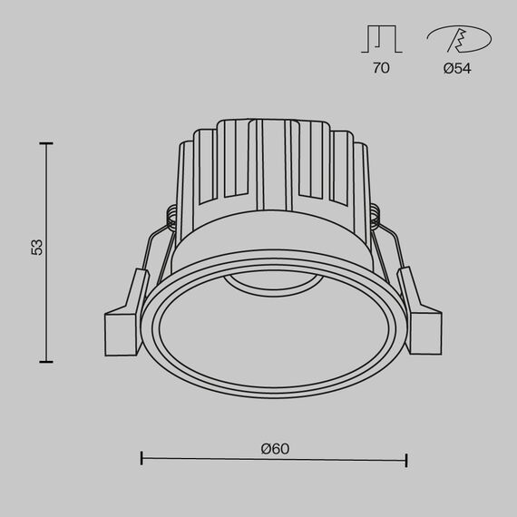 Встраиваемый светильник Technical DL058-7W3K-B, изображение 17