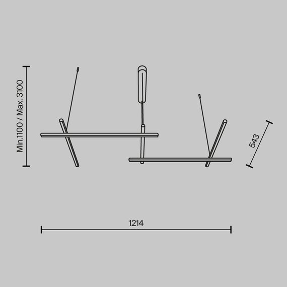 Подвесной светильник Maytoni MOD278PL-L50G3K, изображение 11
