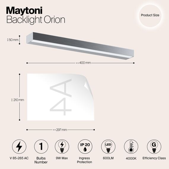 Подсветка Maytoni MIR011WL-L9S4K, изображение 5