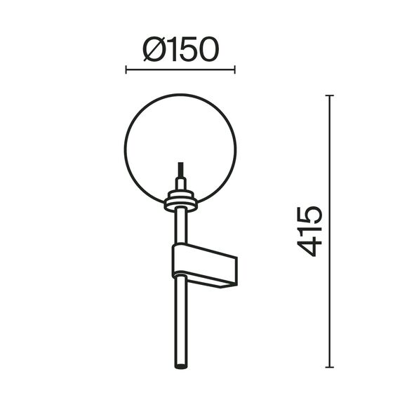 Настенный светильник (бра) Maytoni MOD172WL-01B, изображение 2