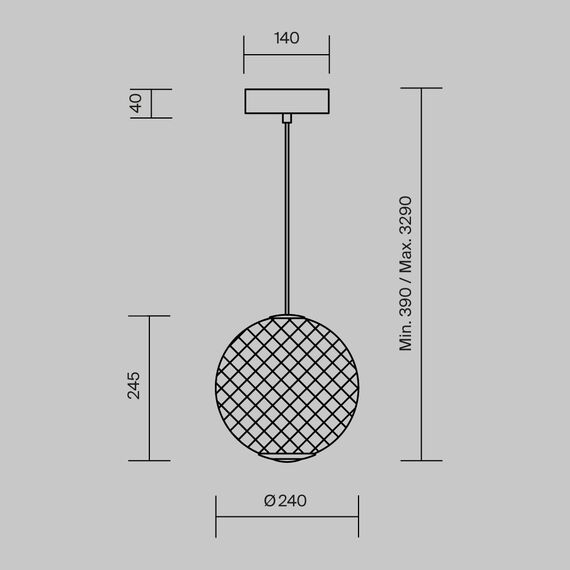 Подвесной светильник Maytoni MOD397PL-L12B3K, изображение 6