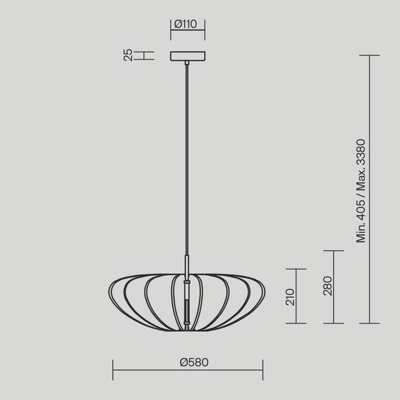Подвесной светильник Maytoni MOD398PL-01GR1, изображение 13