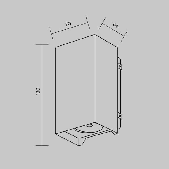 Настенный светильник (бра) Outdoor O570WL-L10B3K, изображение 2
