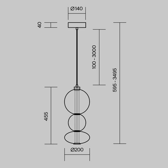 Подвесной светильник Maytoni MOD307PL-L24BS3K, изображение 10
