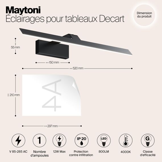 Подсветка Maytoni MIR010WL-L12B4K, изображение 7