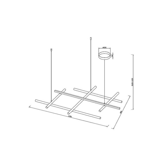 Подвесной светильник Maytoni MOD278PL-L86G3K, изображение 2
