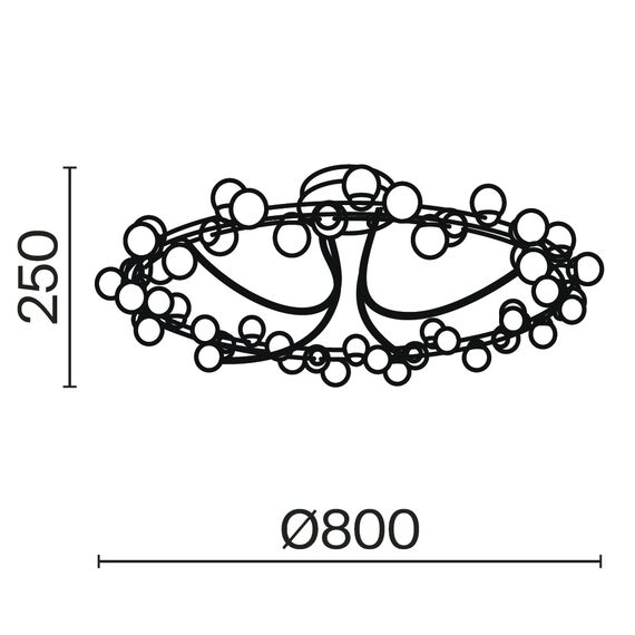 Потолочный светильник Maytoni MOD081CL-L48G3K, изображение 8
