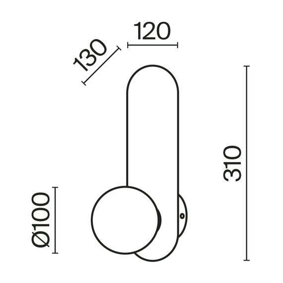 Настенный светильник (бра) Maytoni MOD419WL-01B, изображение 10