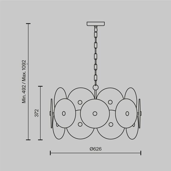 Подвесной светильник Maytoni MOD007PL-08G, изображение 9