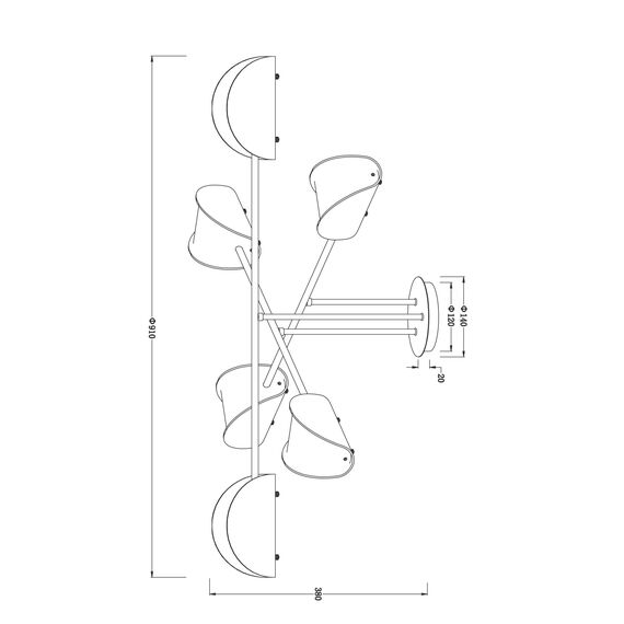 Подвесной светильник Freya FR5228PL-06C, изображение 2
