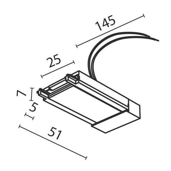 Комплектующие для накладной трековой системы Technical TRA084B-11W, изображение 2