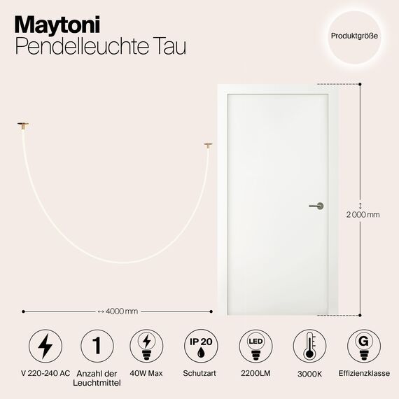 Подвесной светильник Maytoni MOD146PL-L40G3K, изображение 5