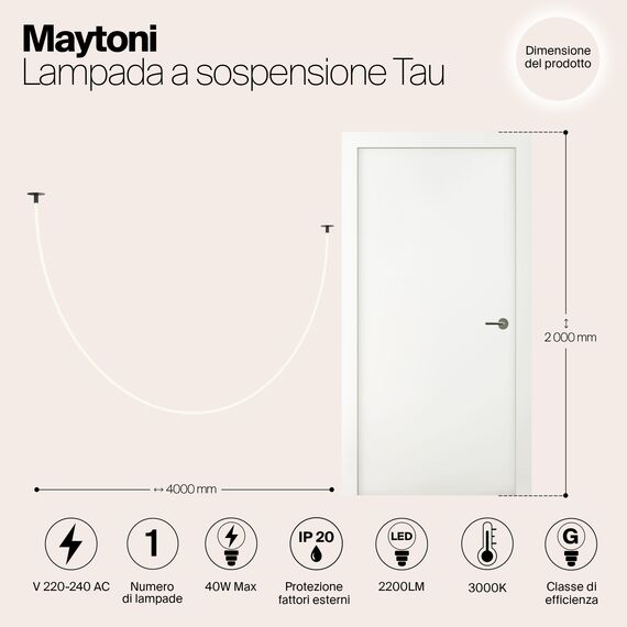 Подвесной светильник Maytoni MOD146PL-L40B3K, изображение 7