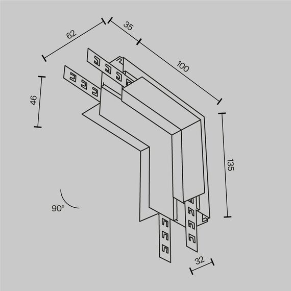 Комплектующие для встраиваемой трековой системы Technical TRA034ICL-42.12W, изображение 11